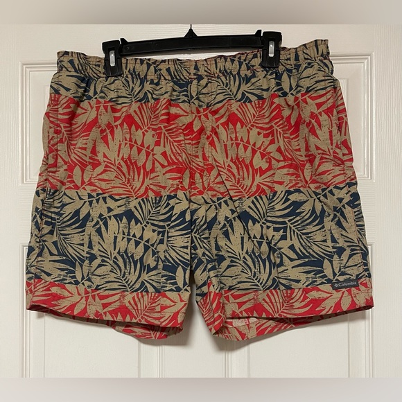 Columbia Men's All Over Jungle Colorblock Print Fast Drying 
Swim Trunks Size L - Picture 1 of 12
